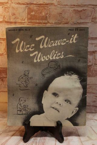 Vintage Weave - It Loom Woolies Baby Pattern Booklet Clothing Blanket Weaving 1943