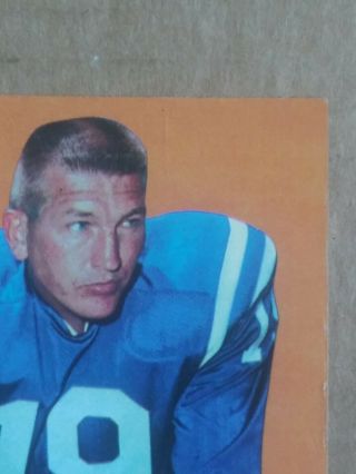 1969 Topps Football Card 25 Johnny Unitas Baltimore Colts Hof Qb Vintage Nfl