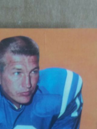 1969 TOPPS FOOTBALL CARD 25 JOHNNY UNITAS BALTIMORE COLTS HOF QB vintage NFL 2