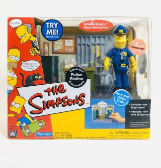 The Simpsons Police Station & Officer Eddie Interactive Environment 2002