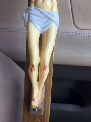 Vintage Crucifix Cross Lord Jesus Christ Broken Right Arm Unique Finger Arm Hand