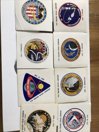 Kennedy Space Centre Vintage Stickers Apollo Collectors Emblems Nasa