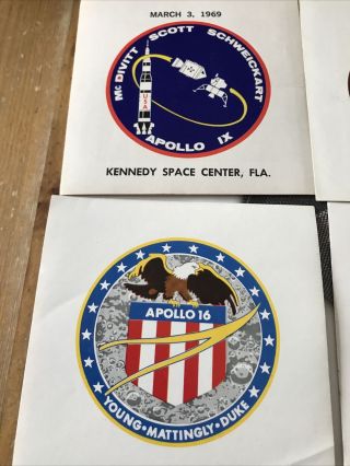 Kennedy Space Centre Vintage Stickers Apollo COLLECTORS EMBLEMS NASA 2