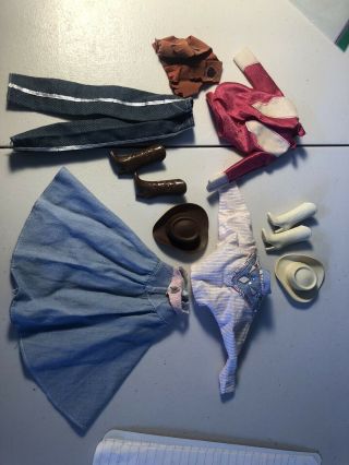 Vintage Barbie Western / Cowgirl Clothes,  Hats & Boots