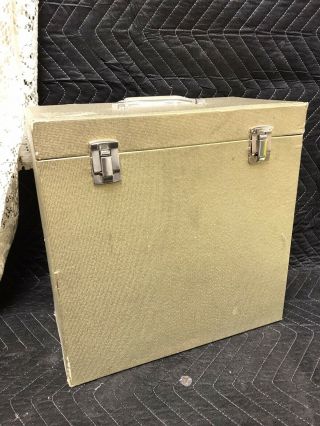 Vintage Platter Pak Storage Box For Lp 12 " Records Albums Mid - Century Design