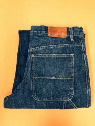Tommy Hilfiger Vintage Blue Carpenter Jeans Size 34 X 30