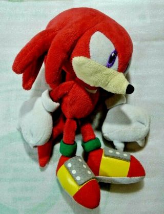 Sonic The Hedgehog - Knuckles 8 " San - Ei Sanei 2007 No Tush Tag Japan Plush