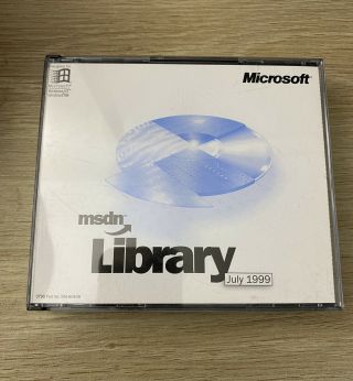 Vintage Microsoft Msdn Library July 1999