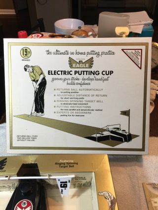 Vintage Golden Eagle Electric Putting Cup (1969) 19th Hole Brand