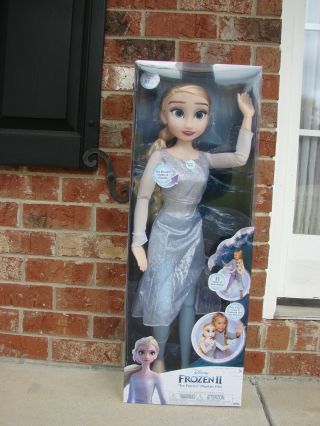 Disney Princess My Size Elsa 32 " Life Size Frozen Doll 2020 Lights & Talking