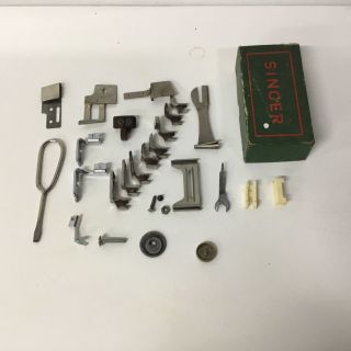 Vintage Sewing Machine Parts And Accessories In Singer Box 914