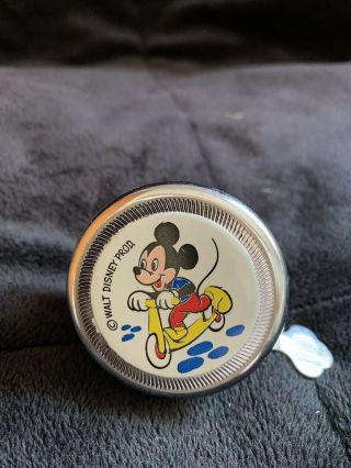 Vintage Walt Disney Mickey Mouse On A Scooter Bicycle Bell Made In Germany
