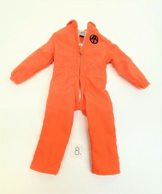 Vintage Gi Joe Adventure Team - Orange Jump Suit - (8)