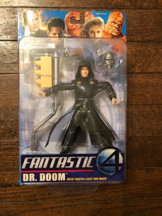 Marvel Fantastic Four Movie Dr.  Doom With Traffic Light Action Figure Toybiz