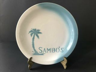 Vintage Jackson China Airbrush Restaurant Ware Plate Sambo’s