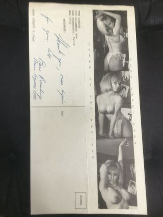 Carol Doda,  1960s Topless Stripper Dancer Vintage Orig.  Tabletop Promo Postcard