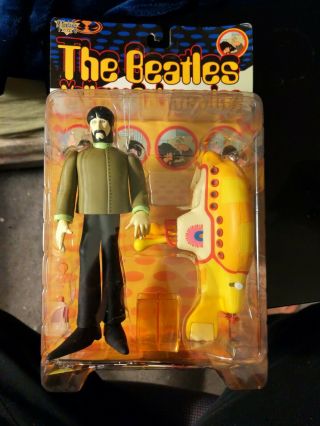 Beatles The Yellow Submarine George W/ Submarine Action Figure (1999 Mcfarlane)
