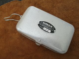 Vintage Umco P - 9 Fishing Tackle Box 2 Sided Has Defects