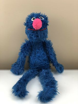Vintage Knickerbocker Plush Grover 20 " Stuffed Blue Muppet Sesame Street 1981