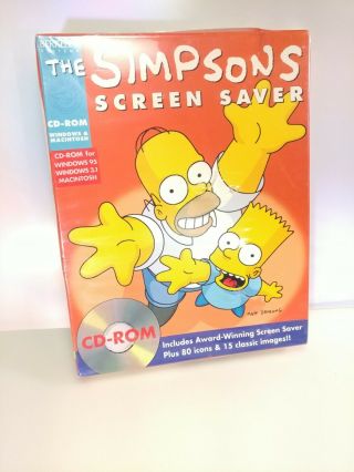 The Simpsons Screen Saver (berkeley,  1994) Vintage Pc Software