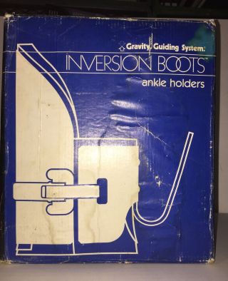 Vintage Inversion Boots Gravity Guiding System Ankle Holders Box