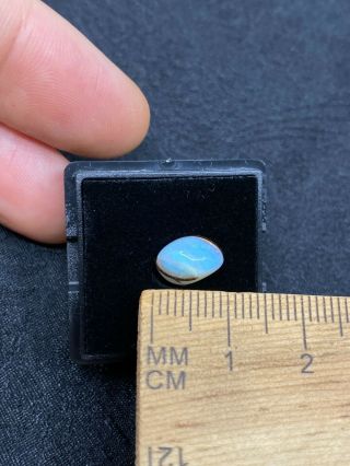 Lovely Polished Boulder Opal In Gem Jar -.  4 Grams - Vintage Estate Find