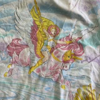 Vintage 1985 She - Ra Princess Of Power Twin Fitted Bed Sheet Usa Rare Htf