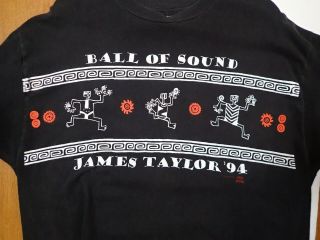 Vintage 1994 James Taylor Ball Of Sound Tour Single Stitch Xl T - Shirt Tribal
