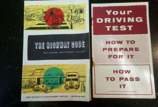 Vintage Highway Code & Your Driving Test,  How To Pass It.  1960 S.