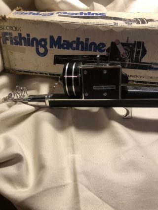 Five Foot Long St.  Croix Fishing Machine Collapsible Rod And Reel Vintage 2