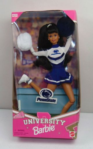 Vintage Barbie Doll Boxed 1996 Penn State University Barbies Cheerleader