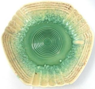 Vintage Beswick Fruit Bowl - Mottled Yellow And Green - Art Deco Styling 546