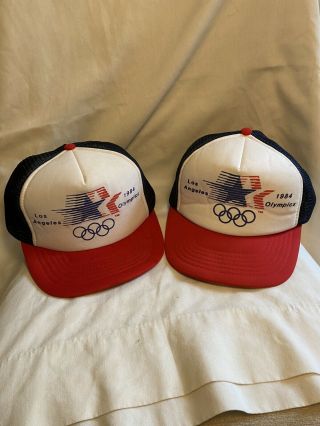 Vintage 1984 Los Angeles Olympic Truckers Hats (2)