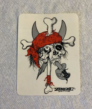 Vintage skateboard sticker Zorlac Metallica Pushead Mark Alva NOS deck Texas Art 3