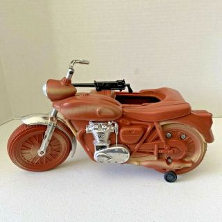 1960s Gi Joe Irwin Motorcycle And Sidecar,  Missing 1/2 Handlebar