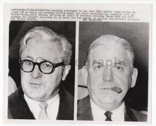 Jack Ruby Murder Trial Lawyers Vintage Wire Photo - John F.  Kennedy Jfk