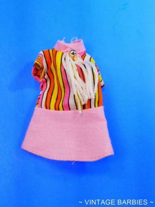 Topper Dawn / Rock Flowers Doll Pink Dress Minty Vintage 1970 