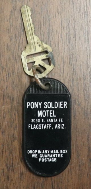 Vintage Pony Soldier Motel Flagstaff,  Arizona Room Key Fob