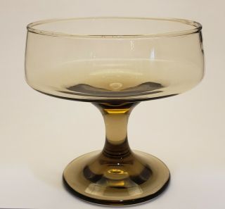 Set Of 8 Vtg Libbey Tawny Accent Sherbet Champagne Coupe Stem 3.  75 " Holds 4 - 5 Oz