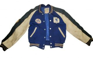 Vintage Baltimore Colts Letterman’s Jacket Kids Nfl Ford Pp&k Punt Pass & Kick