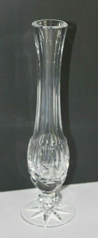 Waterford Crystal Lismore Bud Vase 9 - 1/4 " Tall Vintage Trademarked