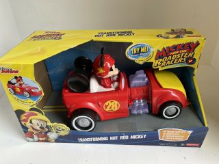 Disney Junior Mickey Mouse Roadster Racers Transforming Hot Rod Sound Car Toy