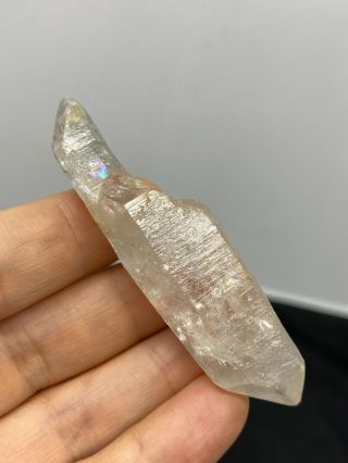 Double Terminated Quartz Crystal - 24.  9 Grams - Vintage Estate Find