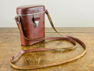Hensoldt Wetzlar Leather Case For Binoculars Field Glasses Vintage Ww2 1940s