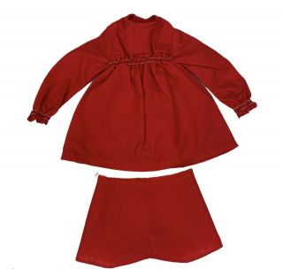 Vintage 1970s Sasha Brunette Doll Clothes - Red Dress & Bottoms - Outfit 104 Uk