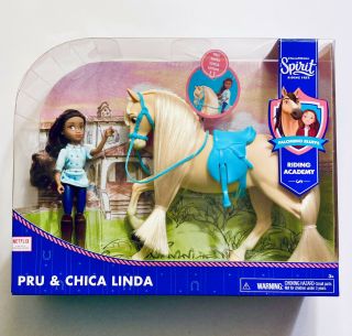 Dreamworks Spirit Riding Untamed Pru & Chica Linda Collector Doll Horse