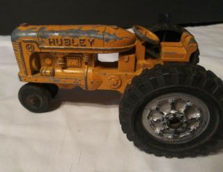 Vintage Hubley Die Cast Metal Toy Tractor/ Kiddie Toy/ Yellow/pre - Owned.