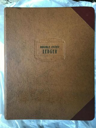 Vintage Sterling Double Entry Ledger Account Book