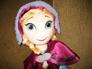 Disney Frozen Anna Stuffed Plush Princess ragdoll Doll Large 28” Tall 2ft, 2