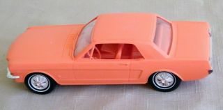 Vintage 1966 Ford Mustang 2 - Door Hardtop Dealer Promo Car Orange Friction